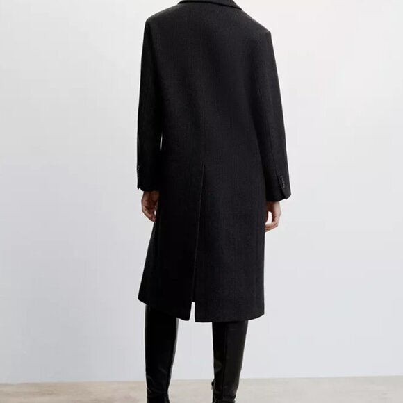 Mango Gray coat 50% wool - XS - Picture 2 of 16